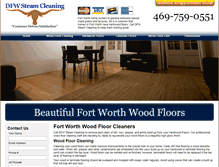 Tablet Screenshot of fortworthwoodfloorcleaning.com